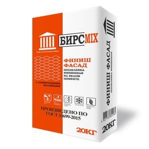 Шпатлевка финишная БИРСMIX на белом цементе ,20 кг/48